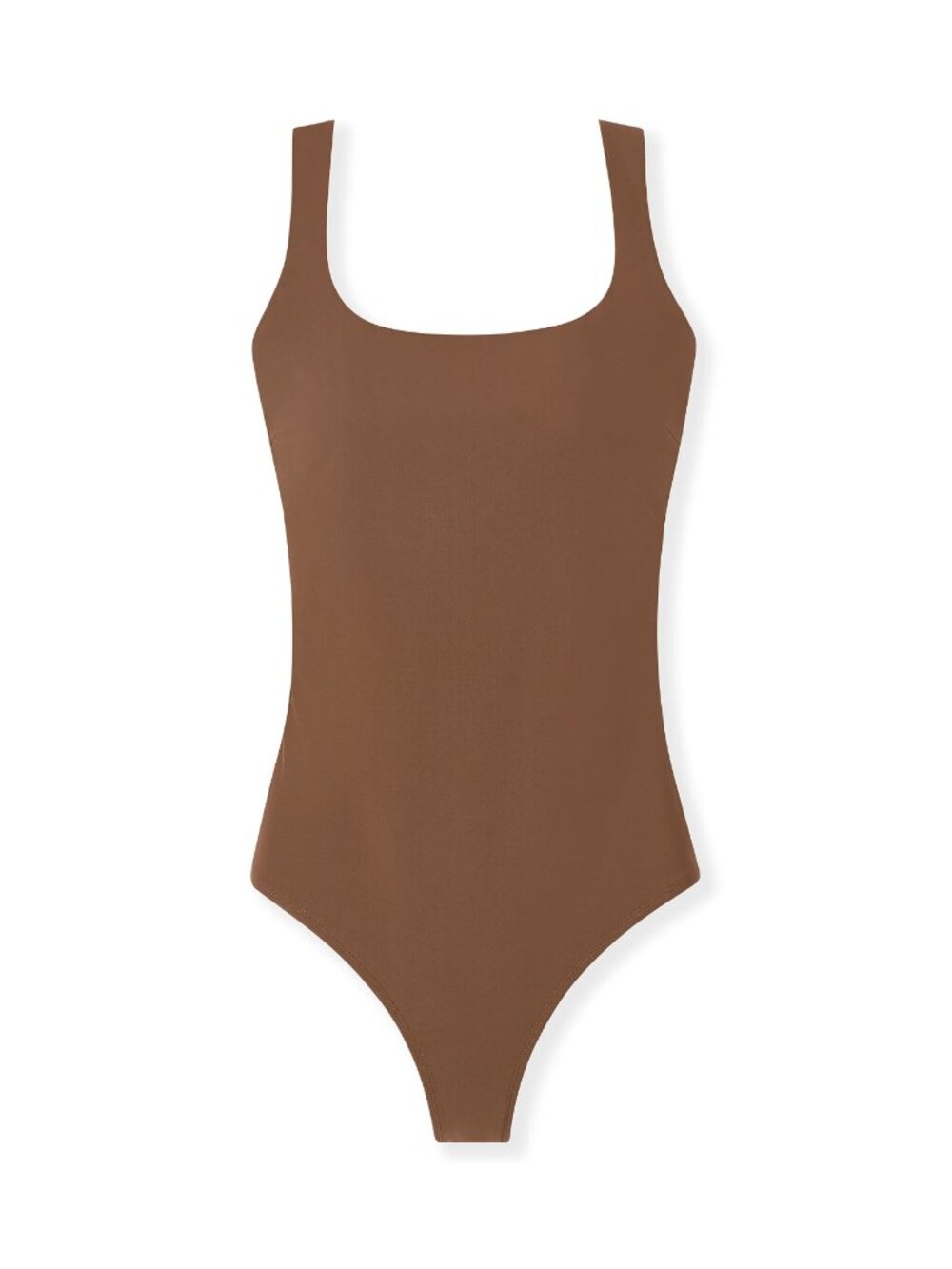 Styleest DreamSculpt Square Neck One Piece Cocoa M - Picture 3 of 11